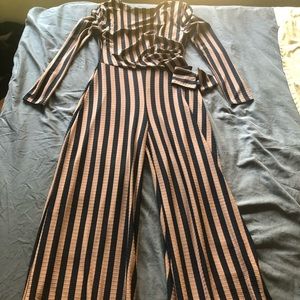 Nasty Gal Collection Pinstripe Jumpsuit